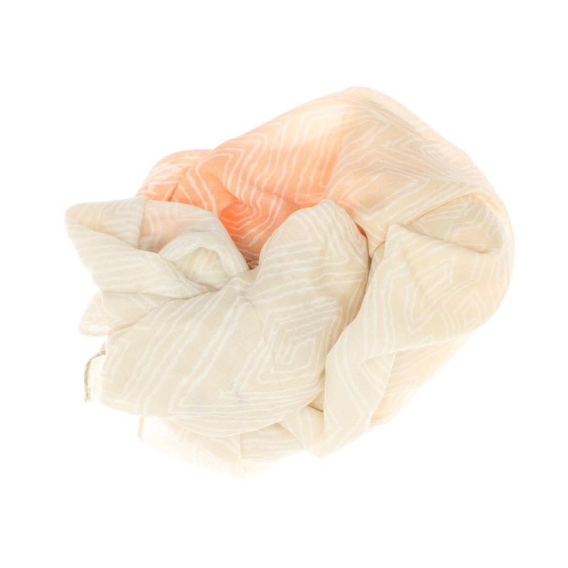 Fashion, accesorii si bijuterii - Femei - Accesorii femei - Esarfe si fulare femei - Esarfa de dama, cu model liniar, ButicCochet, 70% poliester 30% vascoza, Portocaliu - ES2944 - Infinity.ro
