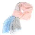 Fashion, accesorii si bijuterii - Femei - Accesorii femei - Esarfe si fulare femei - Esarfa de dama, cu model liniar, ButicCochet, 70% poliester 30% vascoza, Roz - ES2947 - Infinity.ro