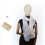 Fashion, accesorii si bijuterii - Femei - Accesorii femei - Esarfe si fulare femei - Esarfa de dama, cu model liniar, ButicCochet, 70% poliester 30% vascoza, Gri - ES2949 - Infinity.ro