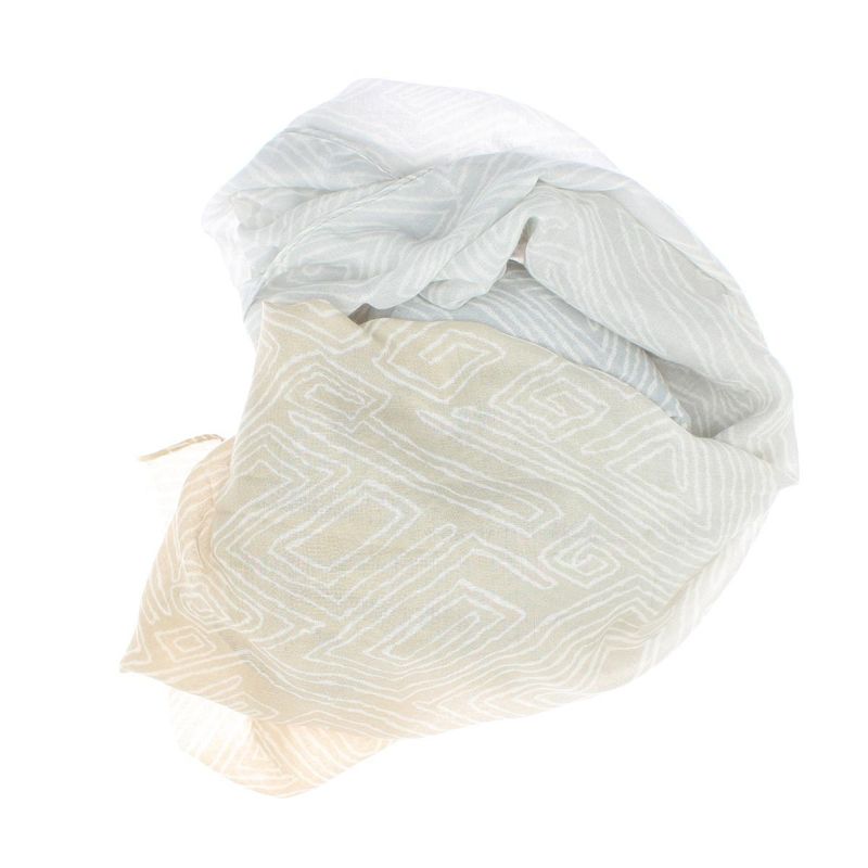 Fashion, accesorii si bijuterii - Femei - Accesorii femei - Esarfe si fulare femei - Esarfa de dama, cu model liniar, ButicCochet, 70% poliester 30% vascoza, Gri - ES2949 - Infinity.ro