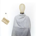 Fashion, accesorii si bijuterii - Femei - Accesorii femei - Esarfe si fulare femei - Esarfa de dama, cu model liniar, ButicCochet, 70% poliester 30% vascoza, Gri - ES2949 - Infinity.ro