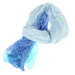 Fashion, accesorii si bijuterii - Femei - Accesorii femei - Esarfe si fulare femei - Esarfa de dama, cu model liniar, ButicCochet, 70% poliester 30% vascoza, Albastru - ES2946 - Infinity.ro