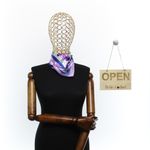 Fashion, accesorii si bijuterii - Femei - Accesorii femei - Esarfe si fulare femei - Batic de dama, 50 x 50 cm, ButicCochet, din satin, multicolor - ES2587 - Infinity.ro