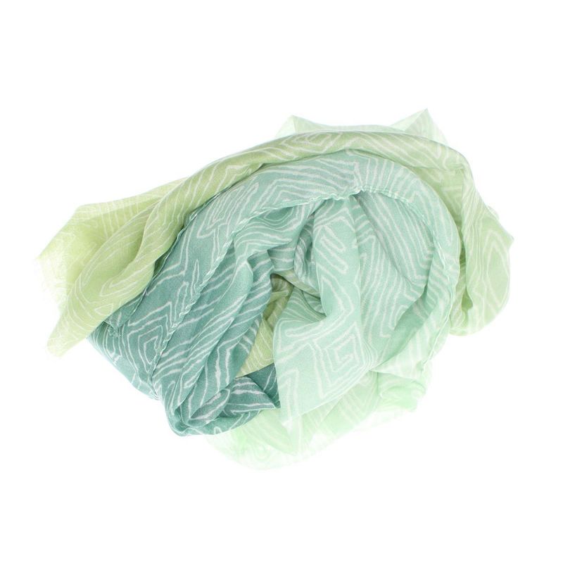 Fashion, accesorii si bijuterii - Femei - Accesorii femei - Esarfe si fulare femei - Esarfa de dama, cu model liniar, ButicCochet, 70% poliester 30% vascoza, verde - ES2948 - Infinity.ro