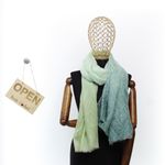 Fashion, accesorii si bijuterii - Femei - Accesorii femei - Esarfe si fulare femei - Esarfa de dama, cu model liniar, ButicCochet, 70% poliester 30% vascoza, verde - ES2948 - Infinity.ro