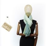 Fashion, accesorii si bijuterii - Femei - Accesorii femei - Esarfe si fulare femei - Esarfa de dama, cu model liniar, ButicCochet, 70% poliester 30% vascoza, verde - ES2948 - Infinity.ro