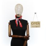 Fashion, accesorii si bijuterii - Femei - Accesorii femei - Esarfe si fulare femei - Batic de dama, 50 x 50 cm, ButicCochet, din satin, multicolor - ES2590 - Infinity.ro