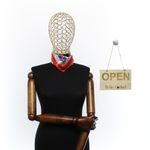 Fashion, accesorii si bijuterii - Femei - Accesorii femei - Esarfe si fulare femei - Batic de dama, 50 x 50 cm, ButicCochet, din satin, multicolor - ES2590 - Infinity.ro