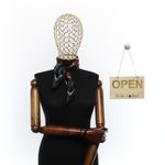 Fashion, accesorii si bijuterii - Femei - Accesorii femei - Esarfe si fulare femei - Batic de dama, 50 x 50 cm, ButicCochet, din satin, multicolor - ES2591 - Infinity.ro
