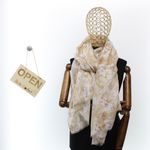 Fashion, accesorii si bijuterii - Femei - Accesorii femei - Esarfe si fulare femei - Esarfa de dama, ButicCochet, 70% poliester 30% vascoza,cu flori, Maro - ES2958 - Infinity.ro