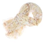 Fashion, accesorii si bijuterii - Femei - Accesorii femei - Esarfe si fulare femei - Esarfa de dama, ButicCochet, 70% poliester 30% vascoza,cu flori, Maro - ES2958 - Infinity.ro