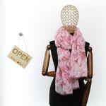 Fashion, accesorii si bijuterii - Femei - Accesorii femei - Esarfe si fulare femei - Esarfa de dama, ButicCochet, 70% poliester 30% vascoza,cu flori, Roz - ES2957 - Infinity.ro