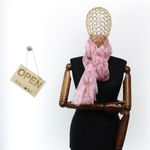 Fashion, accesorii si bijuterii - Femei - Accesorii femei - Esarfe si fulare femei - Esarfa de dama, ButicCochet, 70% poliester 30% vascoza,cu flori, Roz - ES2957 - Infinity.ro