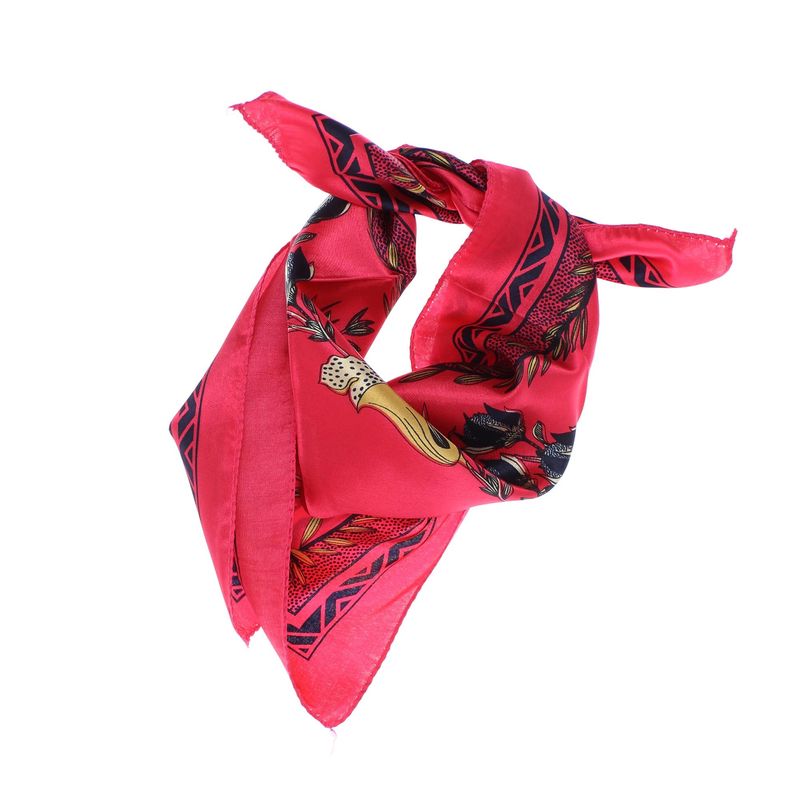 Fashion, accesorii si bijuterii - Femei - Accesorii femei - Esarfe si fulare femei - Batic de dama, 50 x 50 cm, ButicCochet, din satin, multicolor - ES2601 - Infinity.ro