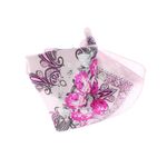 Fashion, accesorii si bijuterii - Femei - Accesorii femei - Esarfe si fulare femei - Batic de dama, 50 x 50 cm, ButicCochet, din satin, multicolor - ES2602 - Infinity.ro
