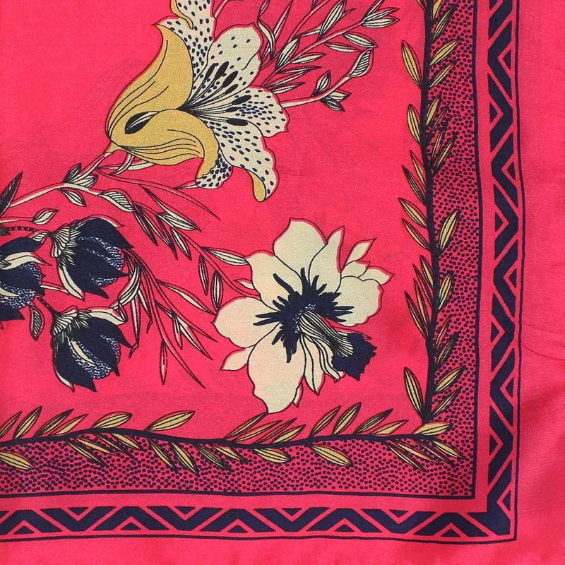 Fashion, accesorii si bijuterii - Femei - Accesorii femei - Esarfe si fulare femei - Batic de dama, 50 x 50 cm, ButicCochet, din satin, multicolor - ES2601 - Infinity.ro
