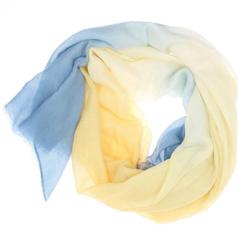 Fashion, accesorii si bijuterii - Femei - Accesorii femei - Esarfe si fulare femei - Esarfa de dama, ButicCochet, 70% poliester 30% vascoza, model degrade, Albastru - ES2966 - Infinity.ro