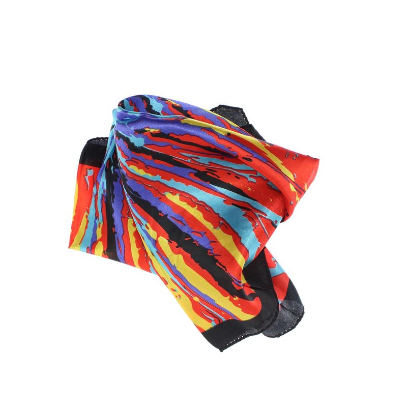 Fashion, accesorii si bijuterii - Femei - Accesorii femei - Esarfe si fulare femei - Batic de dama, 50 x 50 cm, ButicCochet, din satin, multicolor - ES2608 - Infinity.ro
