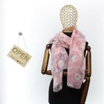 Fashion, accesorii si bijuterii - Femei - Accesorii femei - Esarfe si fulare femei - Esarfa de dama, ButicCochet, 70% poliester 30% vascoza, model floral, Roz - ES2970 - Infinity.ro