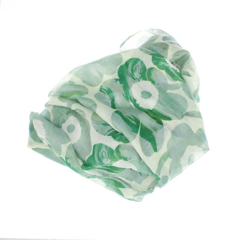 Fashion, accesorii si bijuterii - Femei - Accesorii femei - Esarfe si fulare femei - Esarfa de dama, ButicCochet, 70% poliester 30% vascoza, model floral, Verde - ES2971 - Infinity.ro
