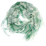 Fashion, accesorii si bijuterii - Femei - Accesorii femei - Esarfe si fulare femei - Esarfa de dama, ButicCochet, 70% poliester 30% vascoza, model floral, Verde - ES2971 - Infinity.ro