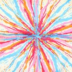 Fashion, accesorii si bijuterii - Femei - Accesorii femei - Esarfe si fulare femei - Batic de dama, 50 x 50 cm, ButicCochet, din satin, multicolor - ES2611 - Infinity.ro