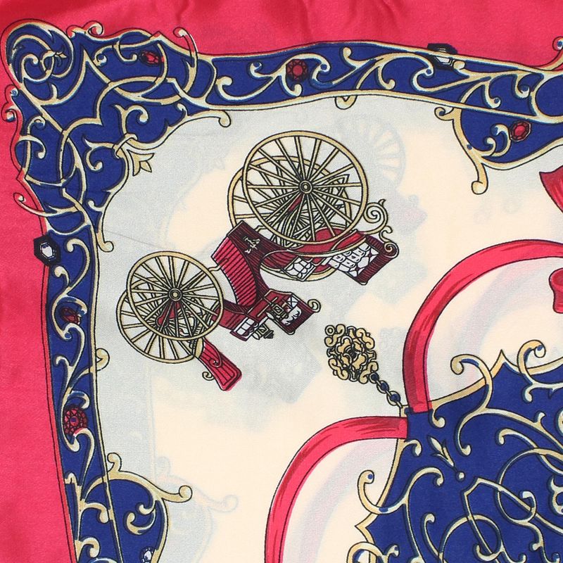 Fashion, accesorii si bijuterii - Femei - Accesorii femei - Esarfe si fulare femei - Batic de dama, 50 x 50 cm, ButicCochet, din satin, multicolor - ES2613 - Infinity.ro