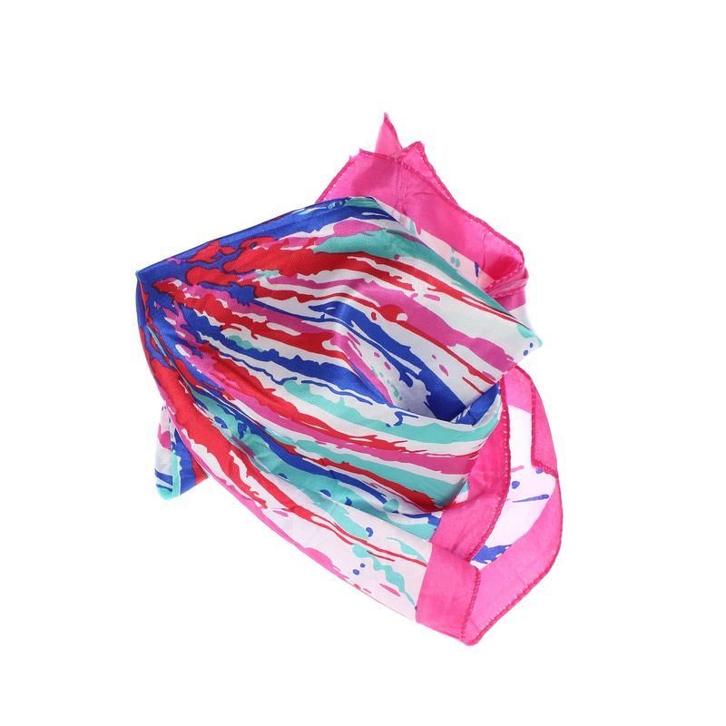Fashion, accesorii si bijuterii - Femei - Accesorii femei - Esarfe si fulare femei - Batic de dama, 50 x 50 cm, ButicCochet, din satin, multicolor - ES2616 - Infinity.ro