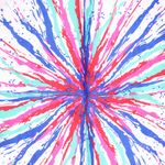 Fashion, accesorii si bijuterii - Femei - Accesorii femei - Esarfe si fulare femei - Batic de dama, 50 x 50 cm, ButicCochet, din satin, multicolor - ES2616 - Infinity.ro
