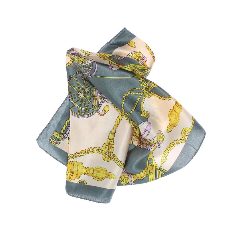 Fashion, accesorii si bijuterii - Femei - Accesorii femei - Esarfe si fulare femei - Batic de dama, 50 x 50 cm, ButicCochet, din satin, multicolor - ES2614 - Infinity.ro