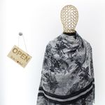 Fashion, accesorii si bijuterii - Femei - Accesorii femei - Esarfe si fulare femei - Esarfa de dama, ButicCochet, 70% poliester 30% vascoza, model floral, Gri - ES2976 - Infinity.ro