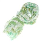 Fashion, accesorii si bijuterii - Femei - Accesorii femei - Esarfe si fulare femei - Esarfa de dama, ButicCochet, 70% poliester 30% vascoza, model floral, Verde - ES2977 - Infinity.ro