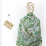 Fashion, accesorii si bijuterii - Femei - Accesorii femei - Esarfe si fulare femei - Esarfa de dama, ButicCochet, 70% poliester 30% vascoza, model floral, Verde - ES2977 - Infinity.ro