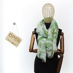 Fashion, accesorii si bijuterii - Femei - Accesorii femei - Esarfe si fulare femei - Esarfa de dama, ButicCochet, 70% poliester 30% vascoza, model floral, Verde - ES2977 - Infinity.ro