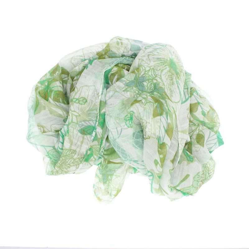 Fashion, accesorii si bijuterii - Femei - Accesorii femei - Esarfe si fulare femei - Esarfa de dama, ButicCochet, 70% poliester 30% vascoza, model floral, Verde - ES2977 - Infinity.ro