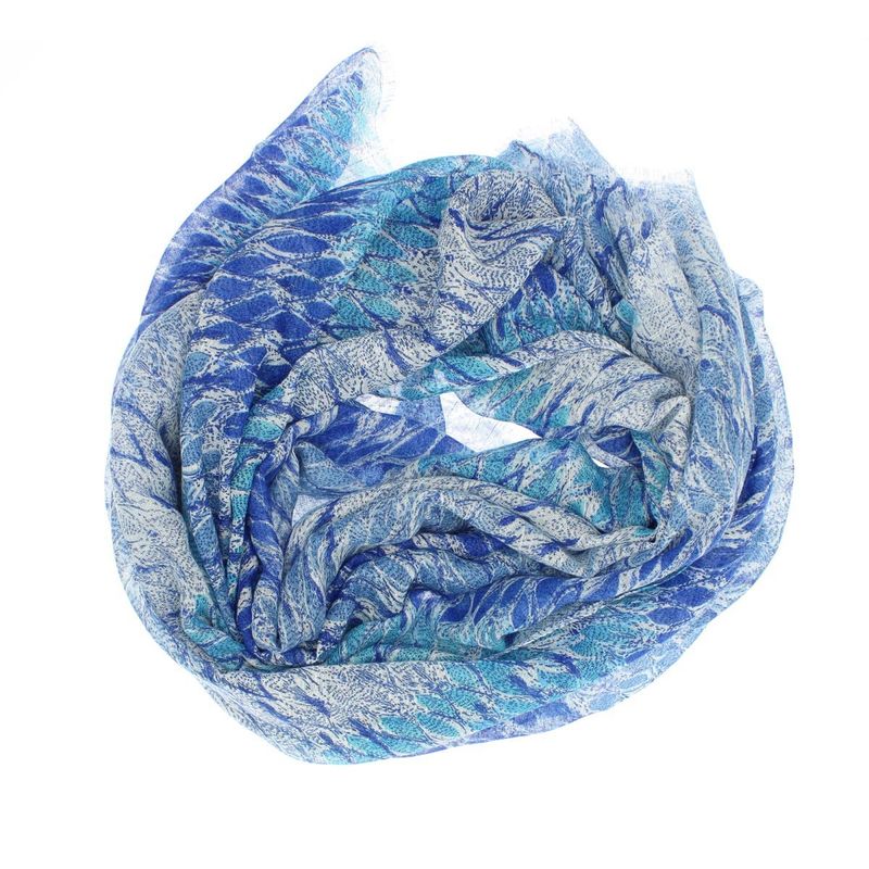 Fashion, accesorii si bijuterii - Femei - Accesorii femei - Esarfe si fulare femei - Esarfa de dama, ButicCochet, 70% poliester 30% vascoza, model stilizat, Albastru - ES2980 - Infinity.ro