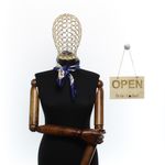 Fashion, accesorii si bijuterii - Femei - Accesorii femei - Esarfe si fulare femei - Batic de dama, 50 x 50 cm, ButicCochet, din satin, multicolor - ES2620 - Infinity.ro