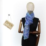 Fashion, accesorii si bijuterii - Femei - Accesorii femei - Esarfe si fulare femei - Esarfa de dama, ButicCochet, 70% poliester 30% vascoza, model stilizat, Albastru - ES2980 - Infinity.ro
