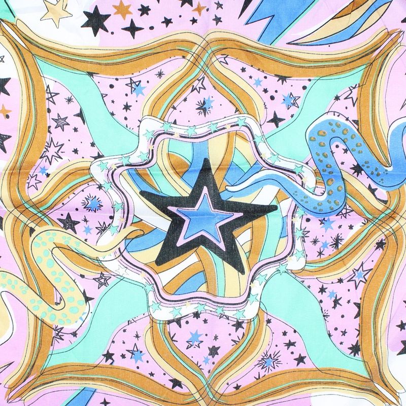 Fashion, accesorii si bijuterii - Femei - Accesorii femei - Esarfe si fulare femei - Batic de dama, 50 x 50 cm, ButicCochet, din satin, multicolor - ES2623 - Infinity.ro