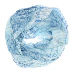 Fashion, accesorii si bijuterii - Femei - Accesorii femei - Esarfe si fulare femei - Esarfa de dama, ButicCochet, 70% poliester 30% vascoza, model cu frunze, Albastru - ES2986 - Infinity.ro
