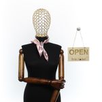 Fashion, accesorii si bijuterii - Femei - Accesorii femei - Esarfe si fulare femei - Batic de dama, 50 x 50 cm, ButicCochet, din satin, multicolor - ES2631 - Infinity.ro