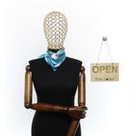 Fashion, accesorii si bijuterii - Femei - Accesorii femei - Esarfe si fulare femei - Batic de dama, 50 x 50 cm, ButicCochet, din satin, multicolor - ES2632 - Infinity.ro