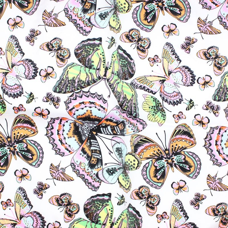Fashion, accesorii si bijuterii - Femei - Accesorii femei - Esarfe si fulare femei - Batic de dama, 50 x 50 cm, ButicCochet, din satin, multicolor - ES2636 - Infinity.ro