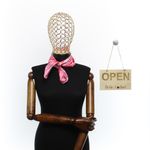 Fashion, accesorii si bijuterii - Femei - Accesorii femei - Esarfe si fulare femei - Batic de dama, 50 x 50 cm, ButicCochet, din satin, multicolor - ES2639 - Infinity.ro