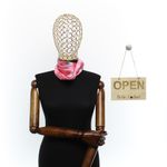 Fashion, accesorii si bijuterii - Femei - Accesorii femei - Esarfe si fulare femei - Batic de dama, 50 x 50 cm, ButicCochet, din satin, multicolor - ES2639 - Infinity.ro