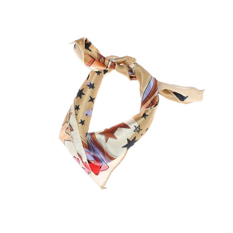 Fashion, accesorii si bijuterii - Femei - Accesorii femei - Esarfe si fulare femei - Batic de dama, 50 x 50 cm, ButicCochet, din satin, multicolor - ES2638 - Infinity.ro