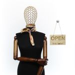 Fashion, accesorii si bijuterii - Femei - Accesorii femei - Esarfe si fulare femei - Batic de dama, 50 x 50 cm, ButicCochet, din satin, multicolor - ES2638 - Infinity.ro