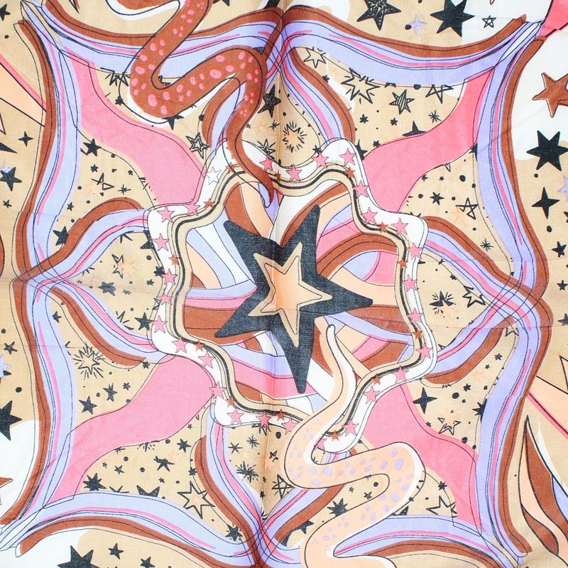 Fashion, accesorii si bijuterii - Femei - Accesorii femei - Esarfe si fulare femei - Batic de dama, 50 x 50 cm, ButicCochet, din satin, multicolor - ES2638 - Infinity.ro