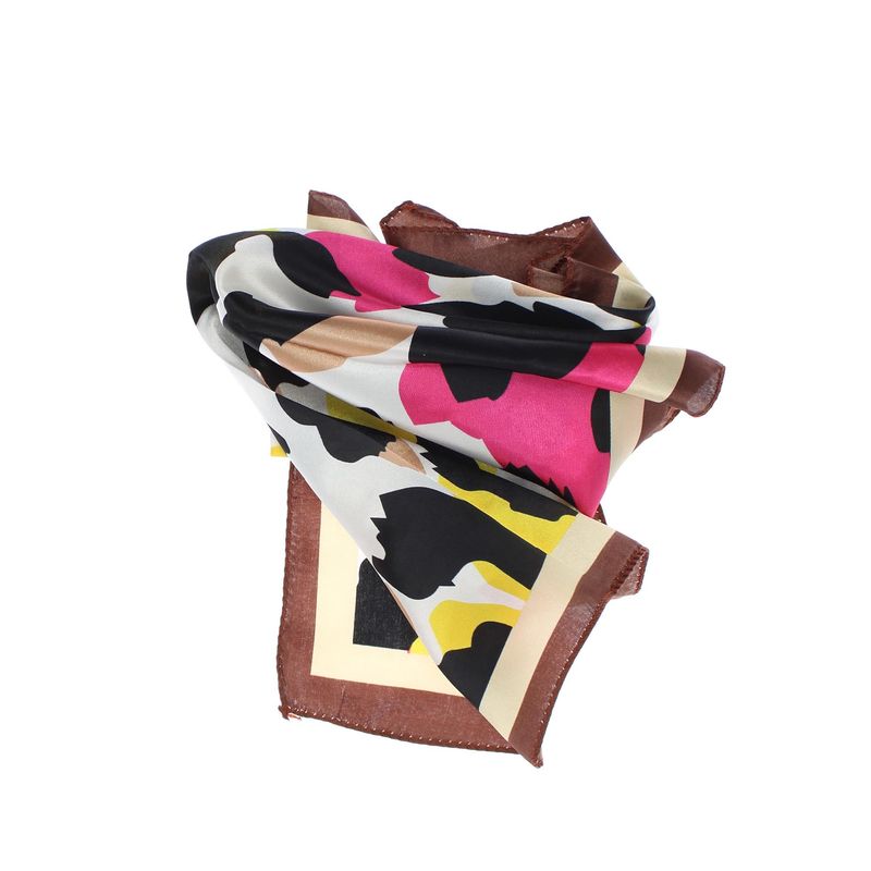 Fashion, accesorii si bijuterii - Femei - Accesorii femei - Esarfe si fulare femei - Batic de dama, 50 x 50 cm, ButicCochet, din satin, multicolor - ES2640 - Infinity.ro