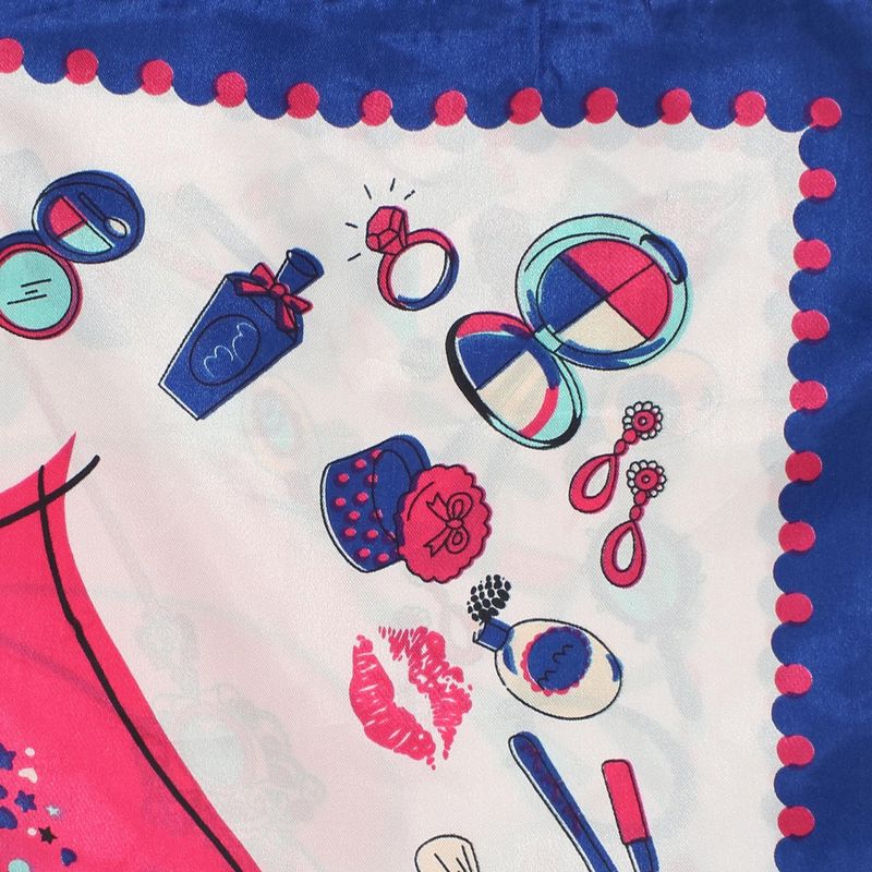 Fashion, accesorii si bijuterii - Femei - Accesorii femei - Esarfe si fulare femei - Batic de dama, 50 x 50 cm, ButicCochet, din satin, multicolor - ES2645 - Infinity.ro